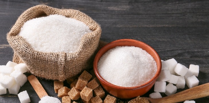 sugar on table