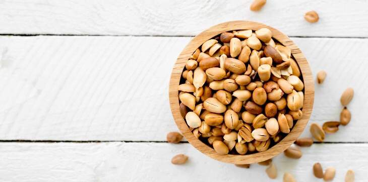 bowl of peanuts