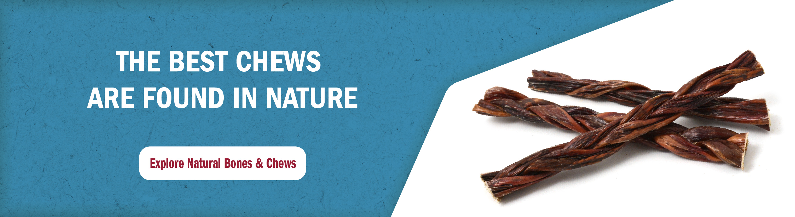 dog natural bones and chews banner