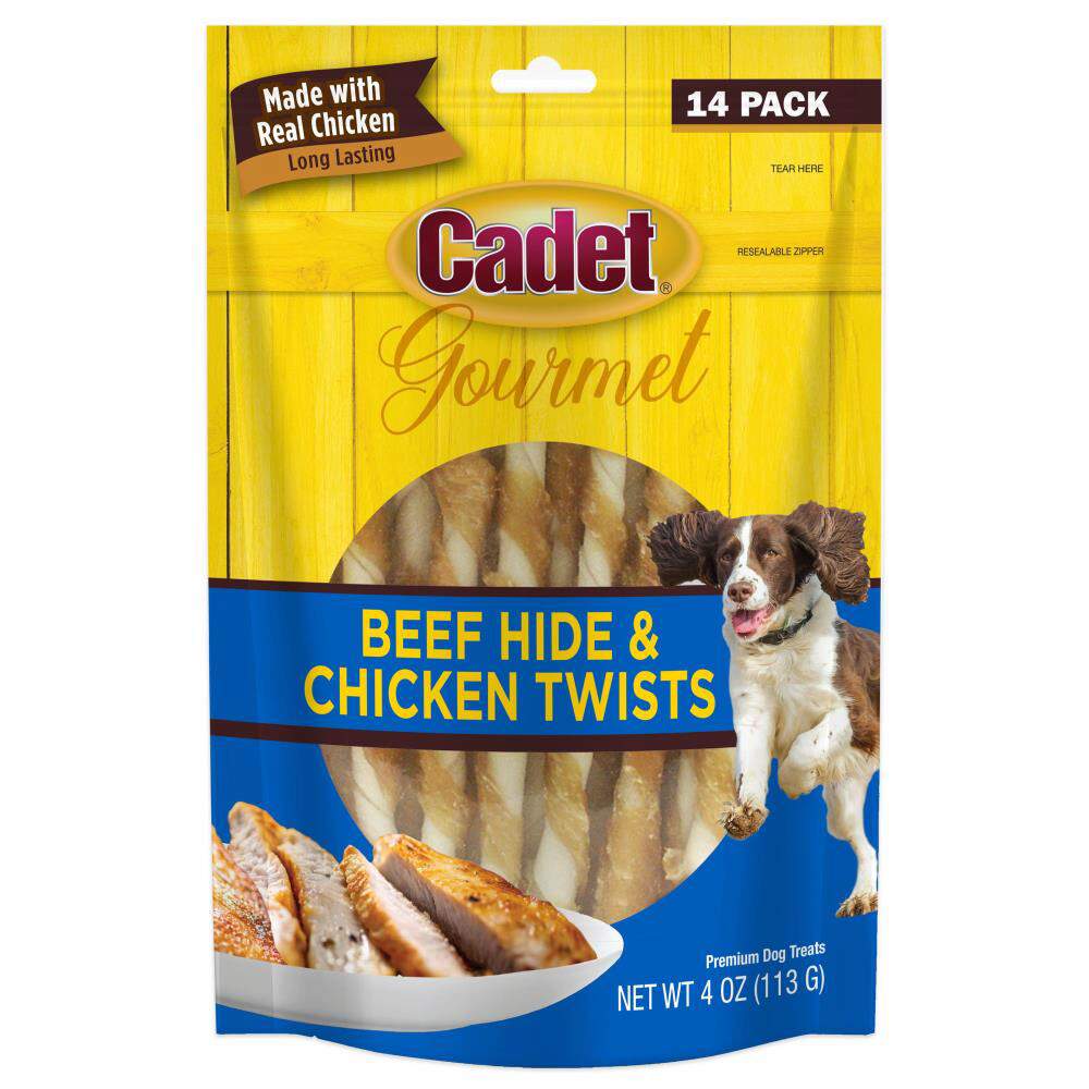 Cadet Gourmet Beef Hide Chicken Twists Cadet Pet