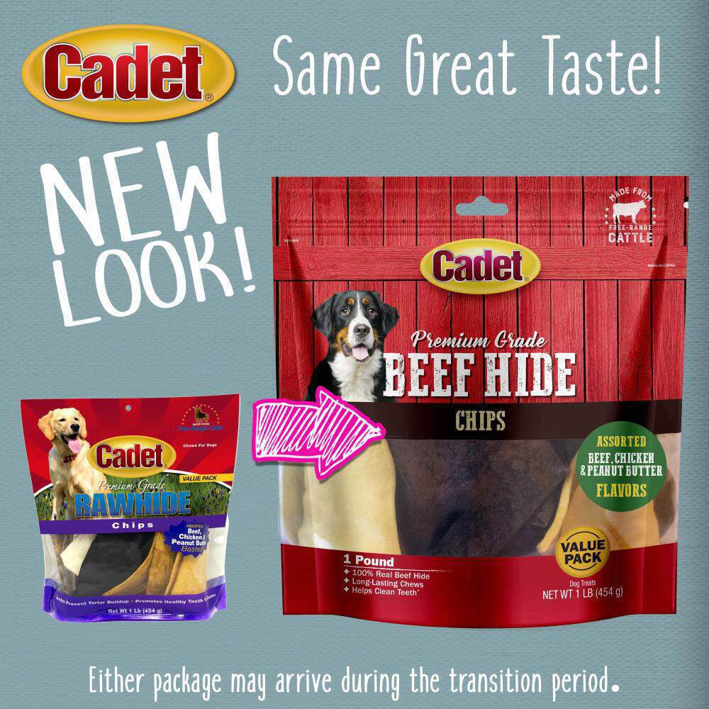 768303100642CadetRawhide1 LB CHIPS ASSTBeforeAfter