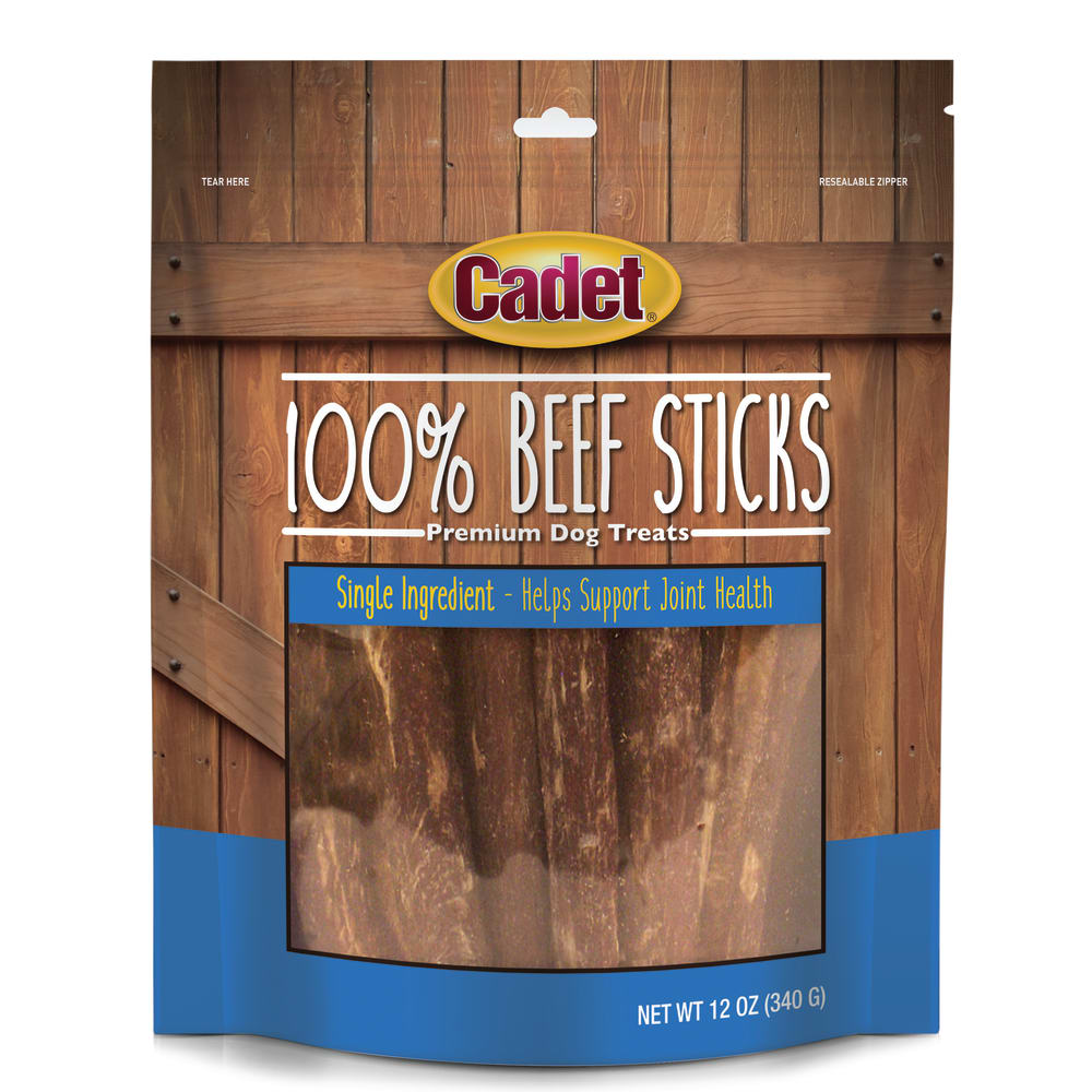 Front view of Cadet Beefsticks Inpackagingfronthero in packaging