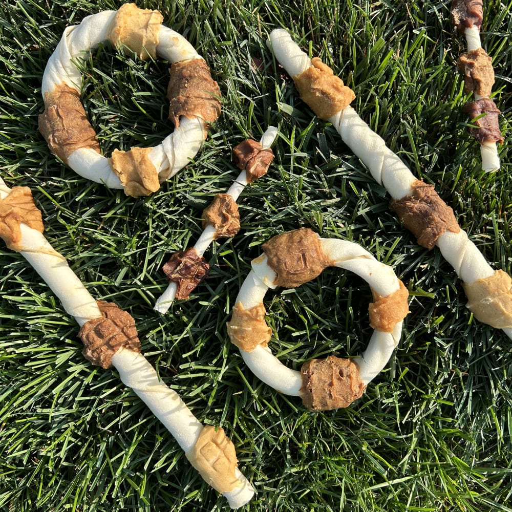 kabobs in grass
