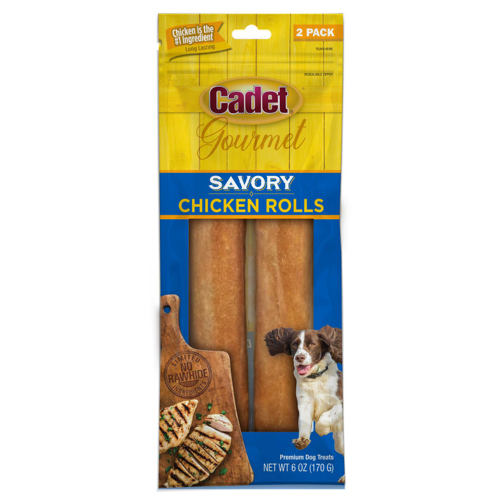 Front view of Ims Cadet Savory Chicken Rolls 2pk in packaging
