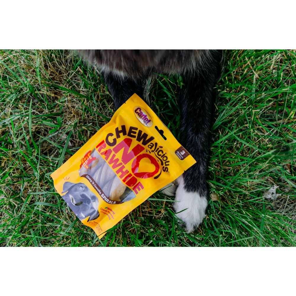 cadet chewalicious chewy n crunchy 3pk spirals