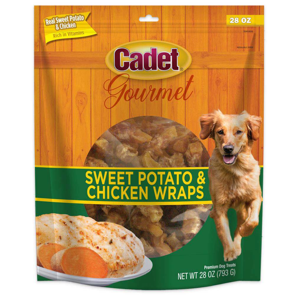 Gourmet Chicken Wrapped Sweet Potato Dog Treats Cadet Pet